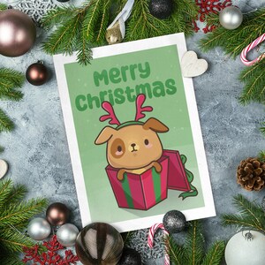 Frohe Weihnachten - Karte zum Ausdrucken