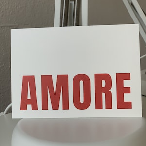 Postkarte / Karte "AMORE"
