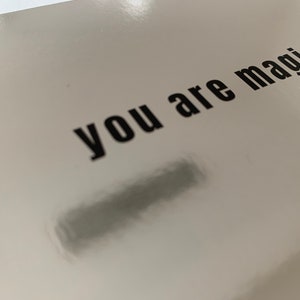 Postkarte / Karte Spiegel "you are magic"