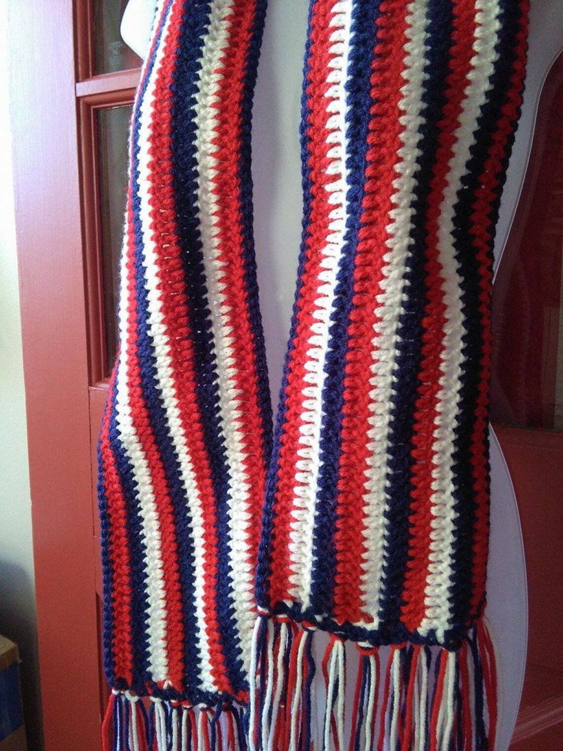 Patriotic Scarf, Red White and Blue Scarf, USA Scarf, Flag Scarf ...