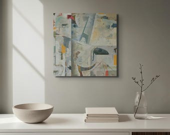 Giclée Print on Canvas of the Contemporary original abstract painting "The Zoo".