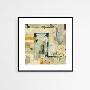 Original Abstract painting Print on Paper. Giclée Print reproduction of the original abstract painting &quot;Point of Views&quot;.