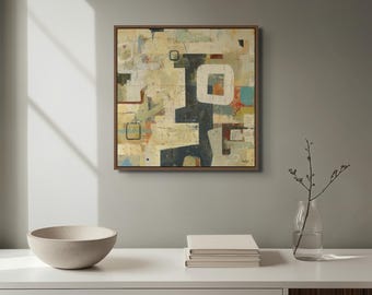 Abstract Giclée Print: "JUST A FRIENDLY FELLOW" - Contemporary Art