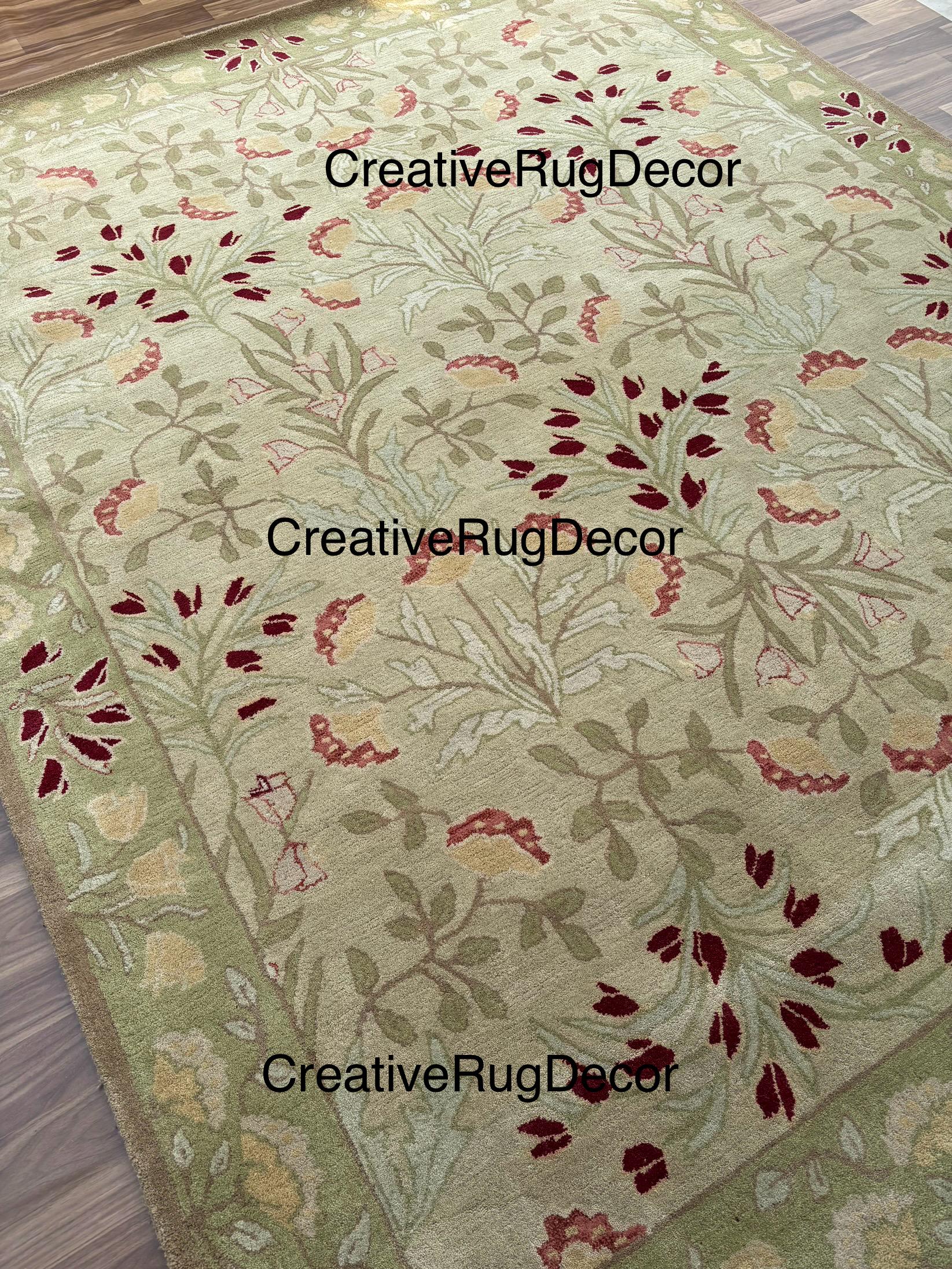 Hand Tufted Wool Area Rug: Multi Floral Design - Etsy