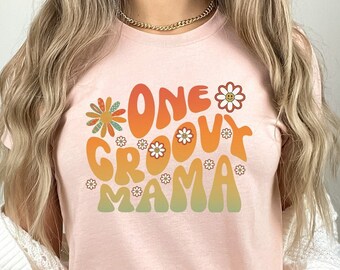 One Groovy Mama Shirt: Retro 1st Birthday Family Tee