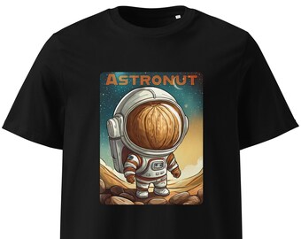Koszulka Astronut z bawełny organicznej | Koszulka z grafiką w stylu wegańskim i kosmicznym