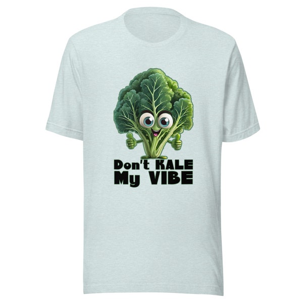 Women or Men Short Sleeve | Kale Vibe Vegan T-Shirt | Vegan or Vegetarian healthy life style clothing | Plant Life Living