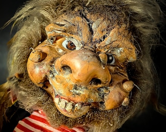 Creepy Horror Troll Doll, Gothic Halloween Decor