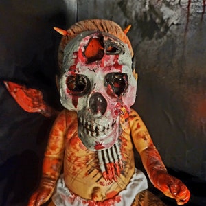 Horror Dolls, Goth Dolls, Creepy Dolls, Graven decay, Gothic Home Decor, Horror, Creepy, Dark Home Decor, Halloween Doll, Halloween