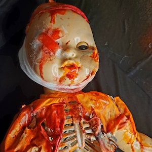 Horror Dolls, Goth Dolls, Creepy Dolls, Graven decay, Gothic Home Decor, Horror, Creepy, Dark Home Decor, Halloween Doll, Halloween