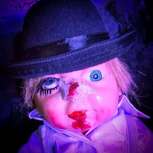 Horror Dolls, Goth Dolls, Creepy Dolls, Graven decay, Gothic Home Decor, Horror, Creepy, Dark Home Decor, Halloween Doll, Halloween
