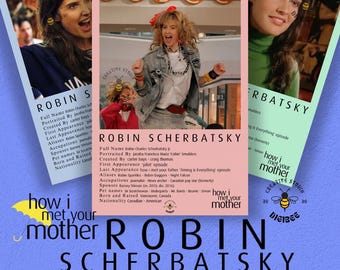 Robin Scherbatsky HIMYM Poster Bundle | How I Met Your Mother Character Art (Digital Download)