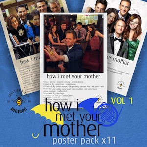 Pakiet plakatów „Jak poznałem waszą matkę” | Cyfrowa sztuka serialu komediowego (tom 1)