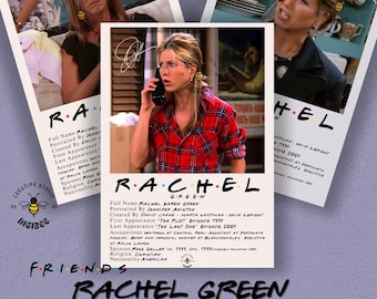 Friends Rachel Green Poster Pack | 15 Digital Prints (PNG, JPG,...)