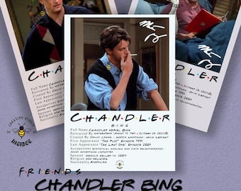 Friends Chandler Bing Poster Pack | 15 Digital Prints (PNG, JPG,...)