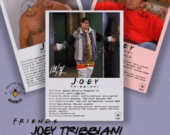 Friends Joey Tribbiani Poster Pack | 15 Digital Prints (PNG, JPG,...)