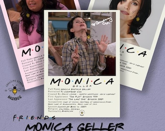 Friends Monica Geller Poster Pack | 15 Digital Prints (PNG, JPG,...)