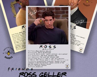 Friends Ross Geller Poster Pack | 15 Digital Prints (PNG, JPG,...)