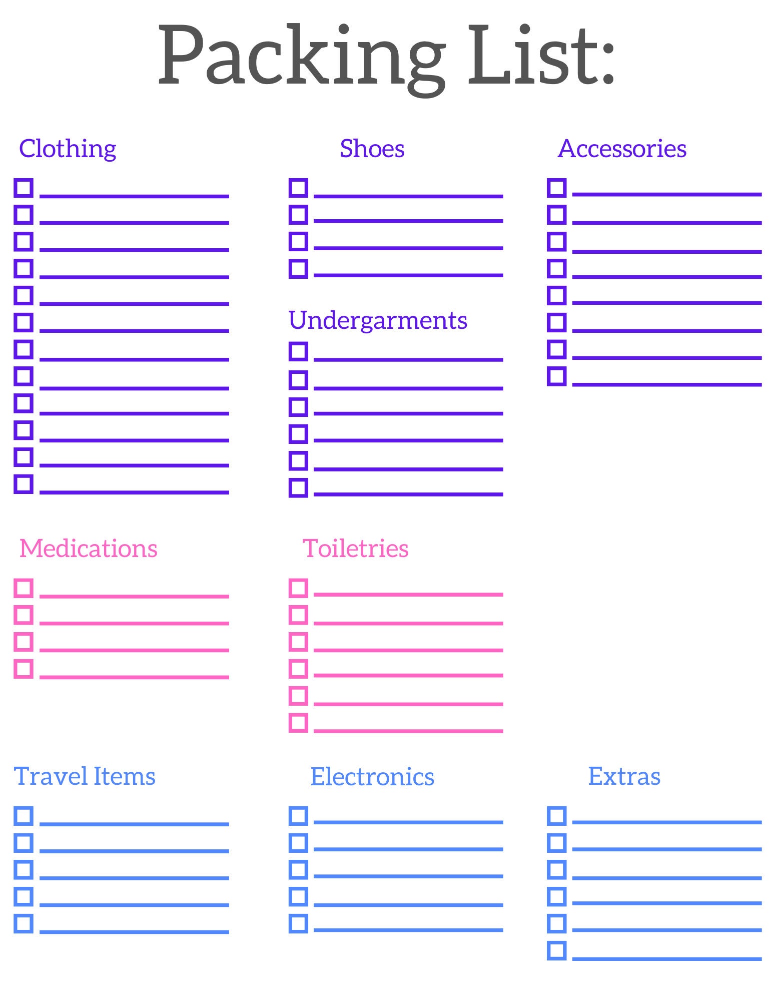 The Only Packing Checklist You'll Ever Need (Downloadable Checklist)