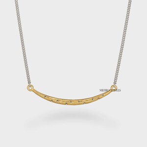 Natuurlijke Pave diamanten ketting Minimaliseren diamanten halsketting Handgemaakte zilveren ketting Diamanten gouden micron ketting Vintage ketting Huwelijkscadeau