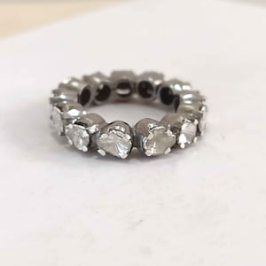 Natural Diamond Ring Diamond Slice Band Ring Polki Diamond Ring Handmade Diamond Band Ring Wedding Anniversary Ring Gift For Her