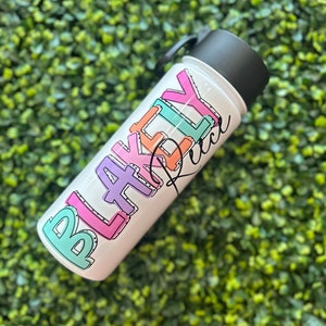 Personalized Kids Water Bottle with Name for School - Custom Cup, Perfect for Children