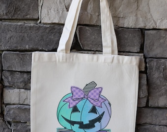 Custom Halloween Trick or Treat Bag for Kids | Personalized | Canvas treat bag