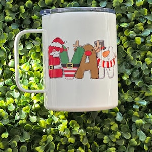 Christmas Hot Chocolate Mug for Kids, Stainless Steel Cup, Festive Holiday Drinkware, Perfect Christmas Gift Idea