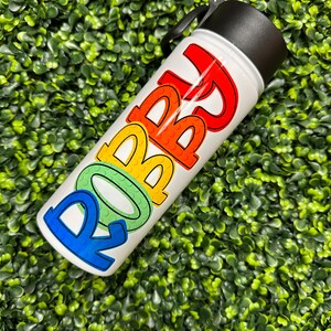 Personalized Kids Water Bottle - Custom Name Cup for School & Daily Use ...