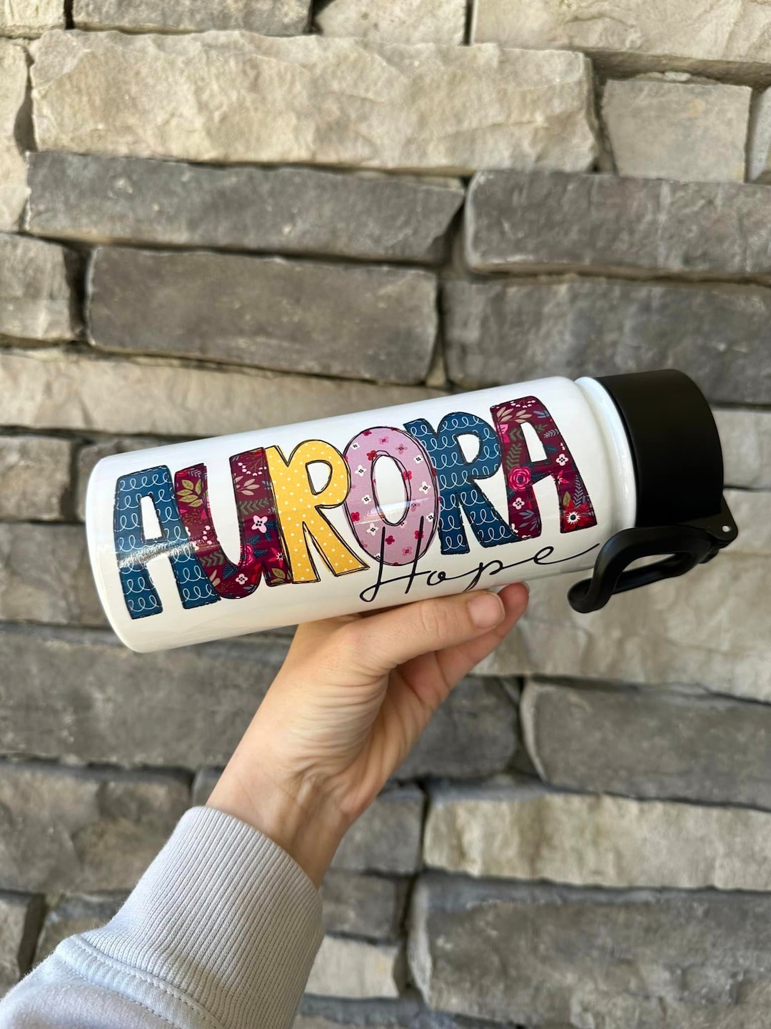 Personalized Kids Water Bottle for School, Cup With Name on It, Kids ...