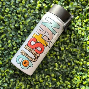 Gepersonaliseerde kinderwaterfles voor school, beker met naam erop, kinderwaterfles