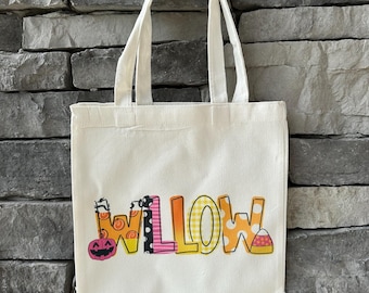 Custom Halloween Trick or Treat Bag for Kids | Personalized | Canvas treat bag