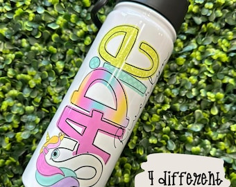 Custom Kids Water Bottles, Personalized Drinkware for Children, BPA-Free, Fun Designs and Colors,Perfect for School & Activities
