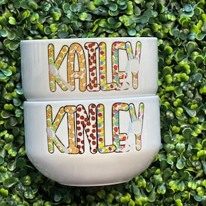 Personalized Cereal Bowl | Custom Breakfast Bowl | Unique Gift for Kids & Adults |