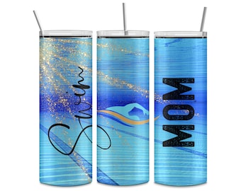 Swim tumbler, swim mom, gift for swim mom, gift for a team mom, mothers day gift