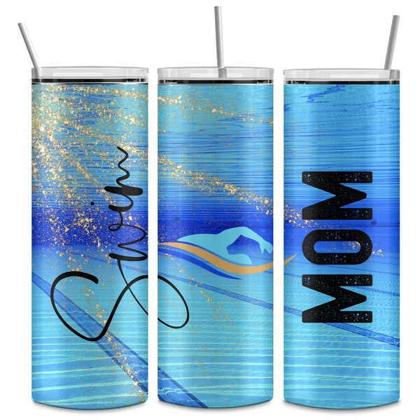 Swim tumbler, swim mom, gift for swim mom, gift for a team mom, mothers day gift