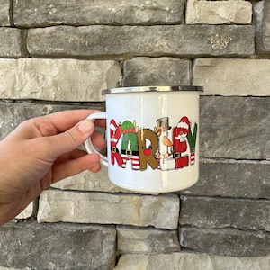 Christmas Hot Chocolate Mug for Kids, Stainless Steel Cup, Festive Holiday Drinkware, Perfect Christmas Gift Idea