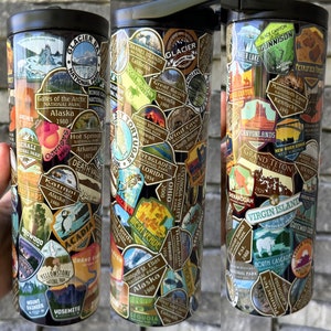 Nationalparks Becher, Wasserflasche, Geschenk für Reisende, Nationalpark Geschenk