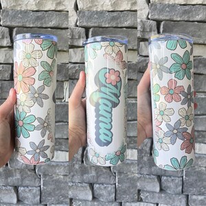 Retro Floral Mama Tumbler