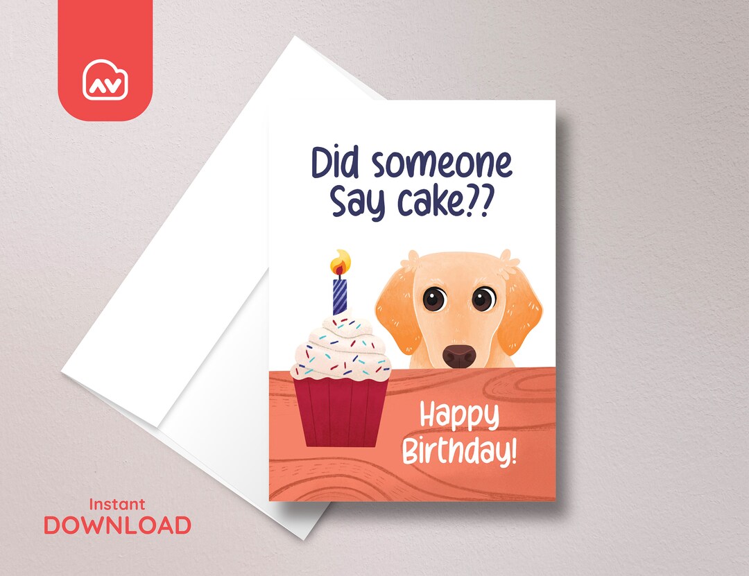 Printable Birthday Card | Digital Download Birthday Card | Printable ...