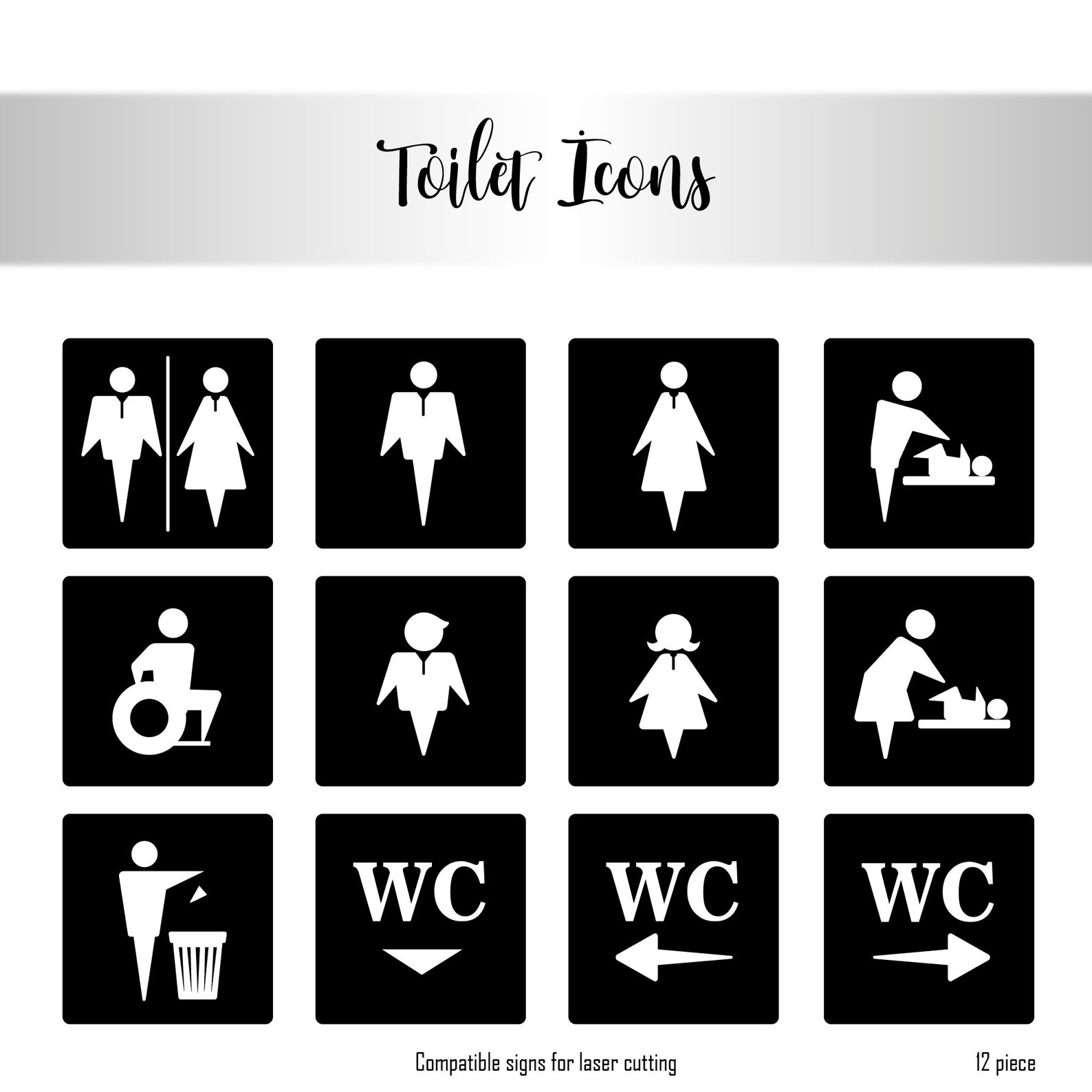 Toilet Svg, Toilet Direction Sign, Men's Toilet, Metal Sign, Wood Sign