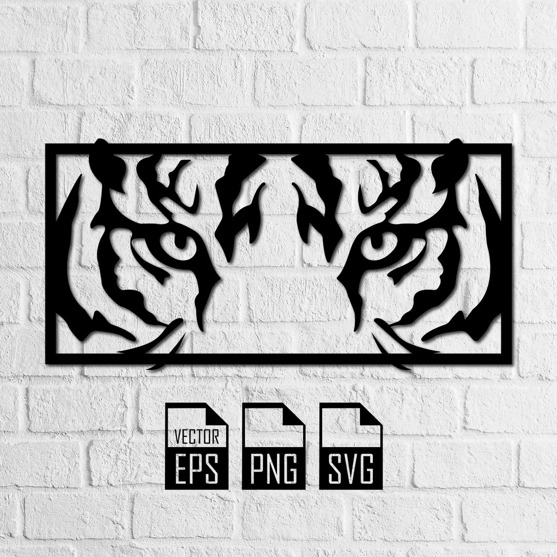Tiger Wall Art, Tiger Art Print, Animal Wall Art, Tropical Wall Decor
