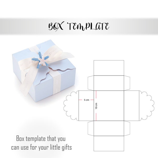 Box template, Gift box svg, Cricut box svg, Silhouette box svg, Printable box template, Square bow box svg, Baby shower, Box silhouette, png