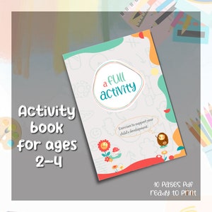Preschool Activity Book, Activity Book, Printable Book, Kids Games ...