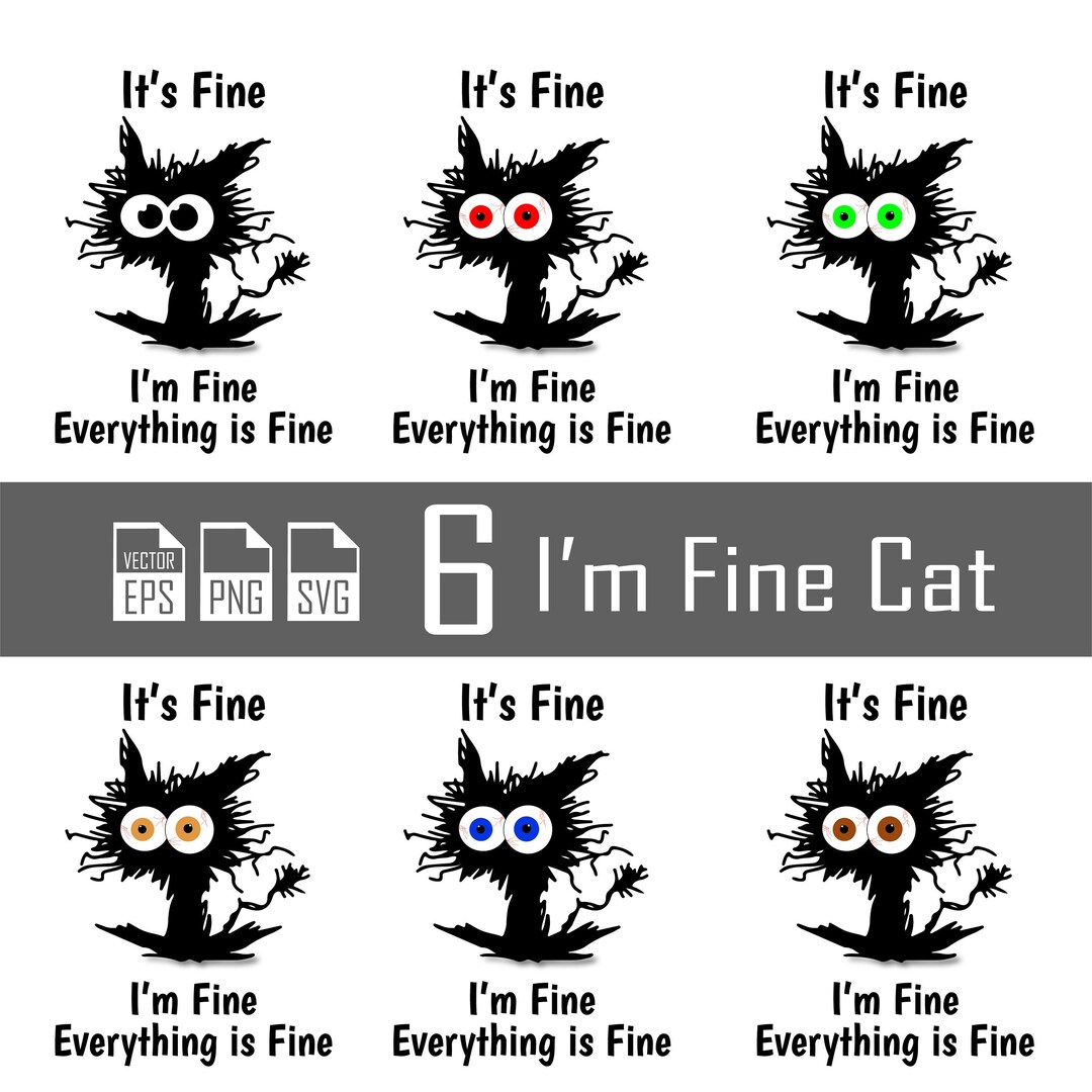 Cat Cat Love Cat Clipart Funny Cat Svg Tshirt Printing Etsy