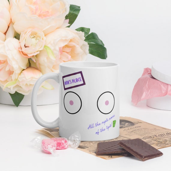 Mom's Place: All the nips...none of the tips. Funny baby shower gift mug.