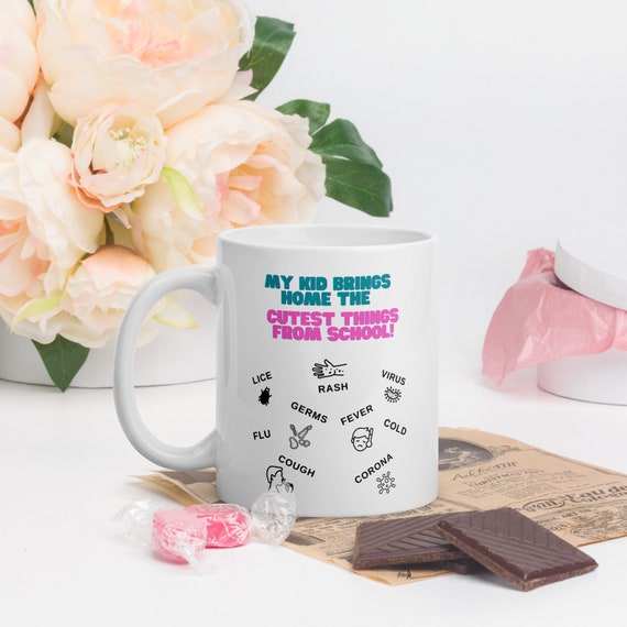 NEW MOM MUG, Cool Coffee Mugs, Large Ceramic Mug, Cutest Microwave Coffee Mug Gag Gift For Funny Parents