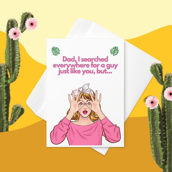 Funny Father's Day Card - A Guy Just Like You, Funny Card for Dad, Father's Day Card from Daughter, Funny Card for Man, Joke Card for Him