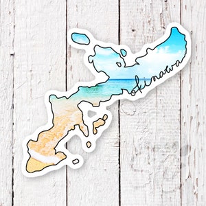 Okinawa Beach Sticker | Okinawa Sticker | Japan Sticker | Vinyl Sticker | Oki Sticker | Beach Sticker | Island Sticker | Okinawa | Japan