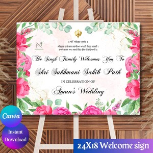 Path Welcome Sign Shri Sukhmani Sahib Welcome Signs Shri Skhand Path ...